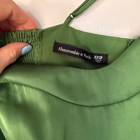 Abercrombie & Fitch Green Camille Midi Dress (Petite) - Picture 5 of 9